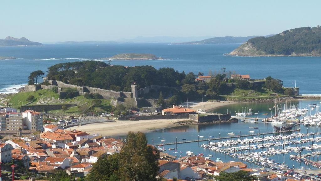 Estudio Impresionantes Vistas Con Terraza Y Piscina Baiona Extérieur photo