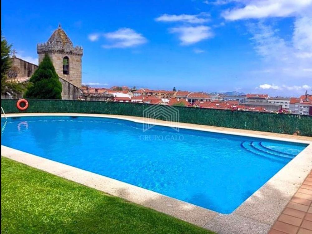 Estudio Impresionantes Vistas Con Terraza Y Piscina Baiona Extérieur photo